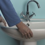 Fitting a basin and taps 10