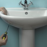 Fitting a basin and taps 17