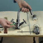 Fitting a basin and taps 2