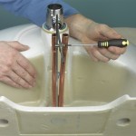 Fitting a basin and taps 8