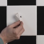 Fixing into tiles 1