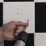 Fixing into tiles 2