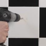 Fixing into tiles 3