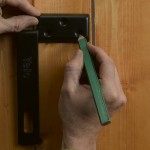 Fitting a hasp and staple for a padlock 1