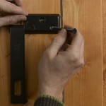 Fitting a hasp and staple for a padlock 2