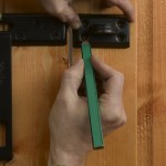 Fitting a hasp and staple for a padlock 3