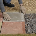 Laying a paving slab path 5