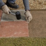 Laying a paving slab path 7