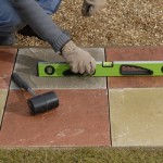 Laying a paving slab path 8