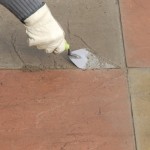 Repointing patio slabs 4