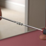 Hanging a mirror with mirror screws 3