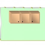 Kitchen unit on stud wall 7